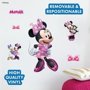 Disney Minnie Mouse Wall Decals - 20.5 Vinyl Stickers for Bathroom Nursery Bedroom Decor - Peel and Stick Room Decorations