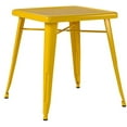 thumbnail image 3 of Flash Furniture 28" Square Metal Cafe Dining Table in Yellow, 3 of 3