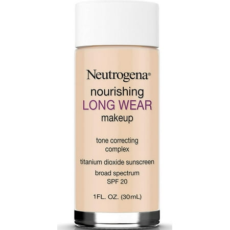 2 Pack - Neutrogena Nourishing Long Wear Liquid Makeup Foundation With Sunscreen, Buff 1