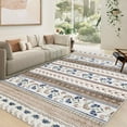 thumbnail image 5 of Area Rug for Kids Room, Non-Slip Indoor Carpet, Modern Floral Line, Contemporary Bedroom Accent, Stain-Resistant Boho Rug for Living Room, 5 of 11
