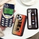 thumbnail image 2 of Funda blanda de estilo Retro con cinta de Cassette Vintage para iPhone 14 Pro Max 13 12 11 Pro XS Max Mini SE 2022 2020 7 8 6 6S Plus X XR Coque Tan Jianjun unisex, 2 of 2