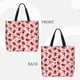 thumbnail image 2 of Disketp Cute Ladybugs 1 Bolsa Tote de Lona para Mujer, Bolso de Hombro y Cruzado con Cierre de Cremallera, 2 of 7