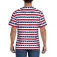thumbnail image 3 of Bixox Men's American Patriotic Stars And Stripes Printed Short Sleeve Skinny Athletic T-Shirt, 3 of 6