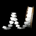thumbnail image 4 of Ortofally Printed Heart Ribbons, 2 Rolls Craft Wrapping Ribbons, Garland Embossed Heart Ribbon for Wedding Festive Decor, 5M/ 5.5Yard ( White, ), 4 of 10