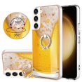 thumbnail image 1 of Funda para Samsung Galaxy S23+ 5g con galvanoplastia de doble cara IMD y soporte para anillo (sonrisa), 1 of 5