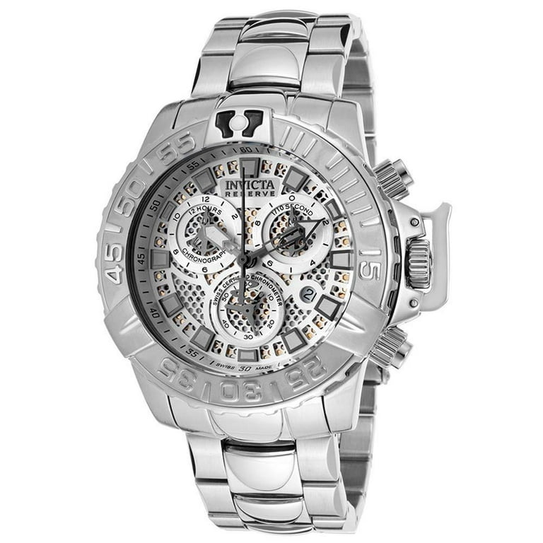 Invicta Men's 14487 Subaqua Noma II Chronograph Silver Perforated