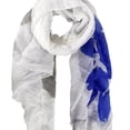thumbnail image 3 of Womens Abstract Feather and Flower Design Scarves Value Pack of 2, 3 of 3