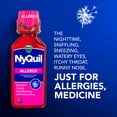 thumbnail image 2 of Vicks NyQuil Allergy Liquid, Nighttime Allergy Medicine for Adults, Berry, Twin Pack 2x12 fl oz, 2 of 11