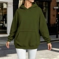 thumbnail image 5 of Cmfcve Women Oversized Hoodies Fall Drop Shoulder Daily Sweatshirts Casual Lounge Winter Pullover Tops with Kangaroo Pocket, 5 of 7