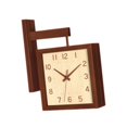 thumbnail image 2 of Reloj de esquina decorativo de doble cara para comedor, sala de estar u hotel. Marrón, 2 of 9