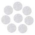 thumbnail image 1 of Uxcell 8pcs 10 Inch Round Adhesive Backed Felt for Household Applications, Light Grey, 1 of 5
