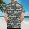 thumbnail image 6 of High Quality Hawaiian Shirts for Men Short Sleeve Aloha Beach Shirt Floral Summer Casual Button Down Shirts Blouses JHYPSS, 6 of 7