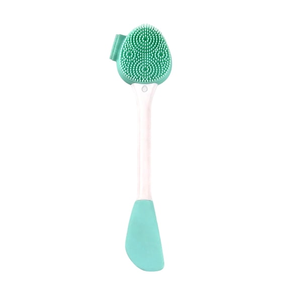 Double Ended Silicone Facial Cleansing Brush Deep Pore Cleaning Massage Applicator Beauty Tool