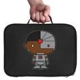 thumbnail image 3 of Justice League Cyborg Cute Chibi Character Insulated Soft Sided Lunch Box - Reusable Lunch Bag For School Office Work, BPA Free, 3 of 5