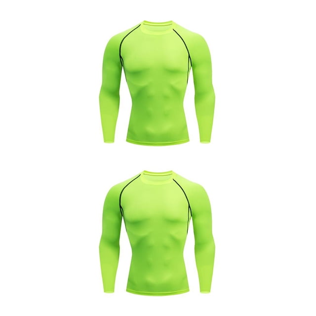 Qarigey Ropa interior térmica para hombre, medias elásticas deportivas de secado rápido, camisetas de manga larga para correr en invierno, Type1 NO1