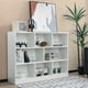 thumbnail image 2 of Songqin 8 Cube Bookcase, Freestanding 3-Tier Open Bookshelf, Modern Storage Display Cabinet, Wood Cube Storage Organizer for Living Room, Kid’s Room, White, 2 of 9