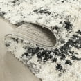 thumbnail image 6 of Ottomanson Soft Shag Area Rug 5x7 Abstract Modern Rug for Bedroom, 5'3" x 7', Ivory/Charcoal, 6 of 13