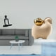 thumbnail image 2 of Escultura de pensador abstracto para mesa, armario, dormitorio, estantería, chimenea, estatua de animal en miniatura, decoración creativa para el, 2 of 8