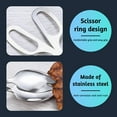 thumbnail image 5 of Juego de 2 pinzas de cocina de acero inoxidable, pinzas para ensalada, tijeras, pinzas para alimentos, pinzas para utensilios para pan, pasteles, buffet, barbacoa, pastelería, 5 of 5