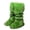 Green, variant on Knee High Boots for Women Faux Fur Lined Buckle Decor Flat Heel Winter Warm Boots