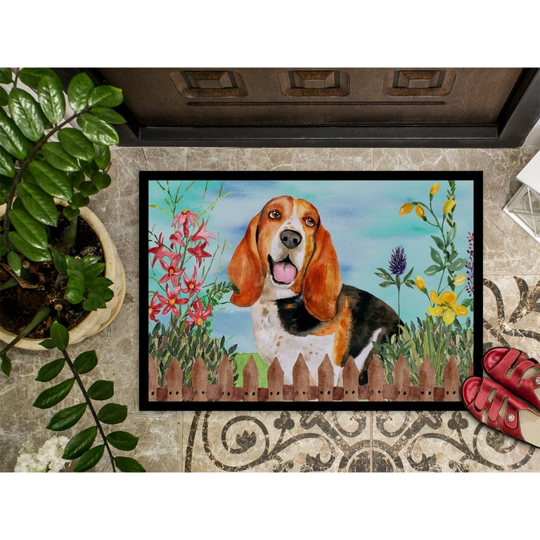 Basset top hound doormat