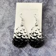 thumbnail image 2 of 1pair Halloween Bat Acrylic Transparent Dangle Earrings For Men, Holiday Gift, 2 of 5