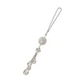 thumbnail image 2 of Accesorios de espejo de vista trasera Joyas colgante Joyas de acero inoxidable Rhinestone Charm Ornamento Decoraciones de automóvil Interior para mujeres Girls Blanco Inevent VI014324-01, 2 of 6