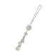 thumbnail image 2 of Accesorios de espejo de vista trasera Joyas colgante Joyas de acero inoxidable Rhinestone Charm Ornamento Decoraciones de automóvil Interior para mujeres Girls Blanco Inevent VI014324-01, 2 of 6