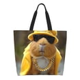 thumbnail image 1 of Balery Heavy Metal Style Guinea Pig Bolsa Tote Estilo Estético con Cremalleras, Bolsa de Hombro, Bolsa de Compras Grande y Plegable, 1 of 8