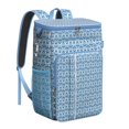 thumbnail image 1 of Marine Turtle Print Backpack Cooler – Leakproof Insulated Cooler Bag with Underwater Ocean Life and Nautical Abstract Design, 1 of 6