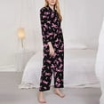 thumbnail image 3 of Lsque Breast Cancer Awareness Pattern Long Sleeve Pajama Set for Women - Soft 2-Piece Sleepwear and Loungewear Set with Pockets, Comfy Nightwear-Large, 3 of 7