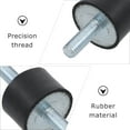thumbnail image 3 of 4 Pcs Rubber Cylindrical Vibration Isolator Mount with 2 Threaded Studs for Pump, 3 of 8