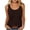 Light Brown, variant on Stichou Women's Tank Tops Summer Sleeveless Top Crew Neck Basic Pleated Loose Fit Casual Tunic Blouses White 2XL