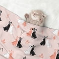 thumbnail image 2 of Yiaed White And Black Rabbit Print Dog Blankets-Cat Blanket Washable for Couch Protection,Puppy Blanket, Soft Plush Reversible Throw Furniture Protector-Small, 2 of 8