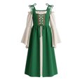 thumbnail image 5 of Liyamei Girls Medieval Court Dress Long Sleeve Off Shoulder Stage Performance Gown 3-10Y, 5 of 5