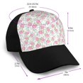 thumbnail image 2 of Naloa Floral Adult adjustable Print Baseball Hat, Patchwork curved brim baseball capfor Men and Women, One Size, 2 of 5