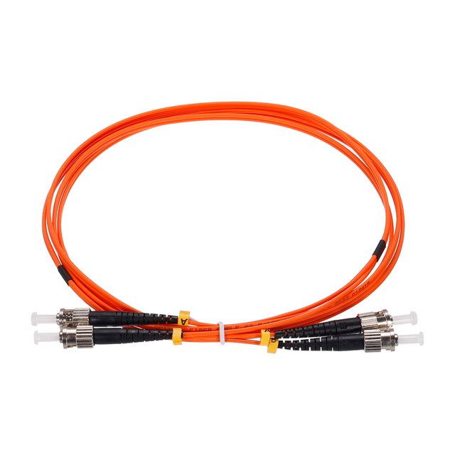 Unique Bargains 2 Mètres Câble de Patch de Fibre 6,5 Pi Multimode ST-ST OM1 LSZH Fibre Optique Jumper Orange pour Émetteur-Récepteur de Réseau, 1 Pcs