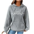 thumbnail image 1 of Cameland Hauts pour Femmes Manches Longues Automne Hiver Sweat à Capuche Pull Confortable, 1 of 3