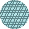 thumbnail image 1 of Ahgly Company Machine Washable Indoor Round Transitional Electric Blue Area Rugs, 7' Round, 1 of 7
