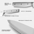 thumbnail image 3 of Hecef Juego de cuchillos de cocina de 14 piezas de acero inoxidable premium con bloque de madera, agarre cómodo, 3 of 9