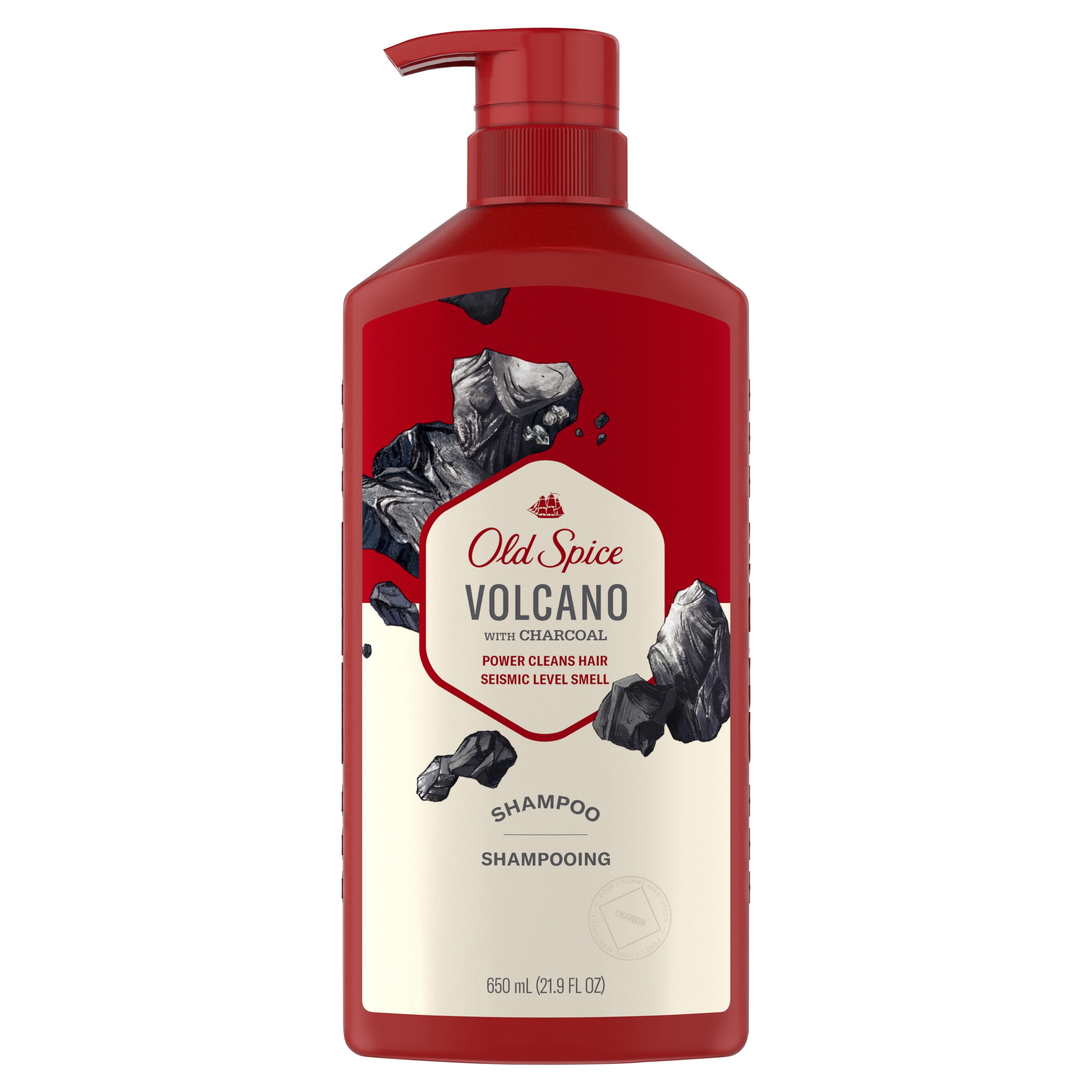 Old Spice Volcano Charcoal Shampoo for Men, 22 fl oz