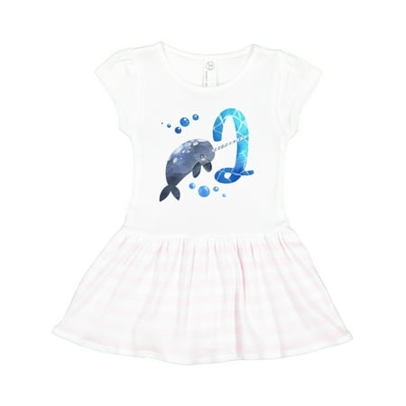 

Inktastic Cute Narwhal 2nd Birthday Gift Toddler Girl Dress