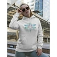 thumbnail image 2 of Dragonfly Sacred Geometry. Hoodie Women -Image by Shutterstock, Female 3X-Large, 2 of 4