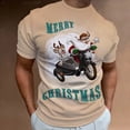 thumbnail image 1 of Camisetas con tema del Festival de Navidad para hombre, ropa con estampado 3d, camisetas de manga corta de verano, camisas bonitas de moda de gran tamaño, 2023, 1 of 4