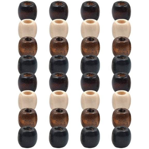 Worgeous 200pcs Wooden Beads Wooden Loose Beads Wooden Beads Garland DIY Beads DIY Supply