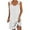 White, variant on Mini Dresses for Women 2024 Plus Size Comfort Printed Sleeveless V-Neck Dress