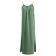 thumbnail image 6 of WAYUTE Girls Dress Sleeveless Flowy Spaghetti Strap Sundress with Pockets Solid Color Comfort Casual Summer Dailywear, 6 of 6