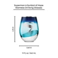 thumbnail image 3 of Superman A Symbol of Hope Stemless Glasses - 19 oz - Set of 4, 3 of 9
