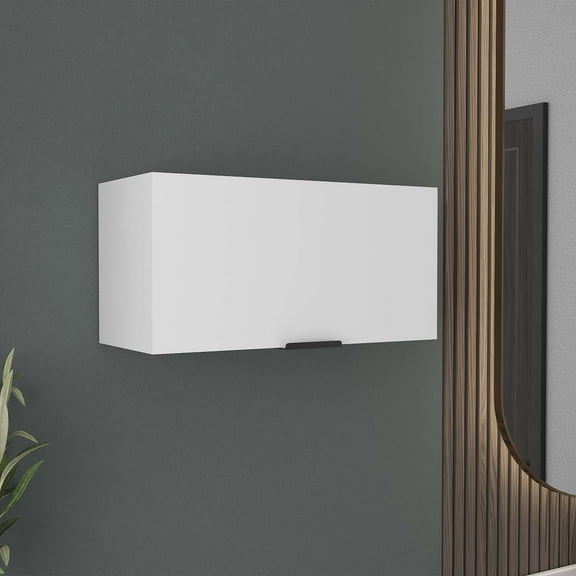 DEPOT E-SHOP Caroleen Wall Cabinet, 1 door, 1 Shelf, White