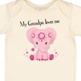 thumbnail image 4 of Inktastic Aditi My Grandpa Loves Me Pink Elephant Beautiful Girls Baby Bodysuit, 4 of 5